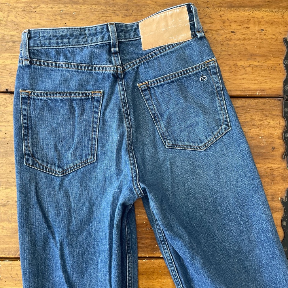 Rag & Bone Ruth Super High-Rise Straight Leg Jeans Baywater Size 24 - Picture 16 of 16